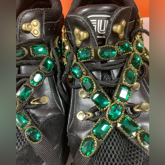 Gucci Flashtrek Jeweled Sneakers - Picture 3 of 15